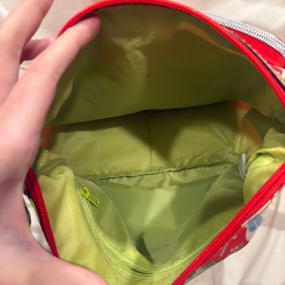 Eco Lily Bloom Red Christmas Holiday Icons Crossbody Purse Hard To Find Style - Picture 11 of 13